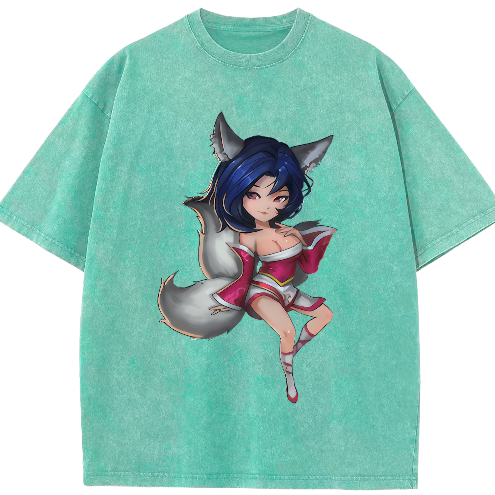 （画像用） リーグ・オブ・レジェンド League of Legends LOL 綿100% ヴィンテージ風 半袖Tシャツ（フロントプリント）